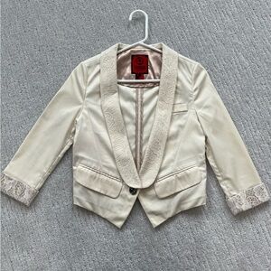 Cream Blazer Size S